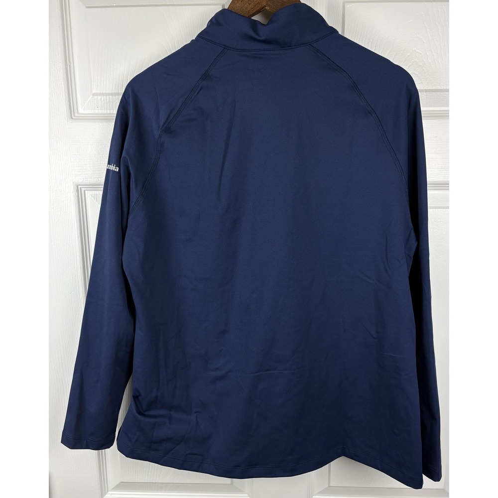 Columbia Golf Atlanta Braves Womens XL Quarter Zip Pullover Navy MLB NEW - Picture 5 of 11